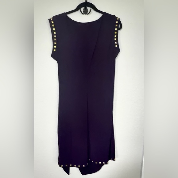 Emma & Michele Purple Studded Sheath Dress L Cocktail / Date Night / Wedding - Picture 3 of 7